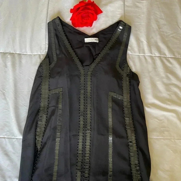 Ramy Brook silk beaded top - Picture 2 of 8